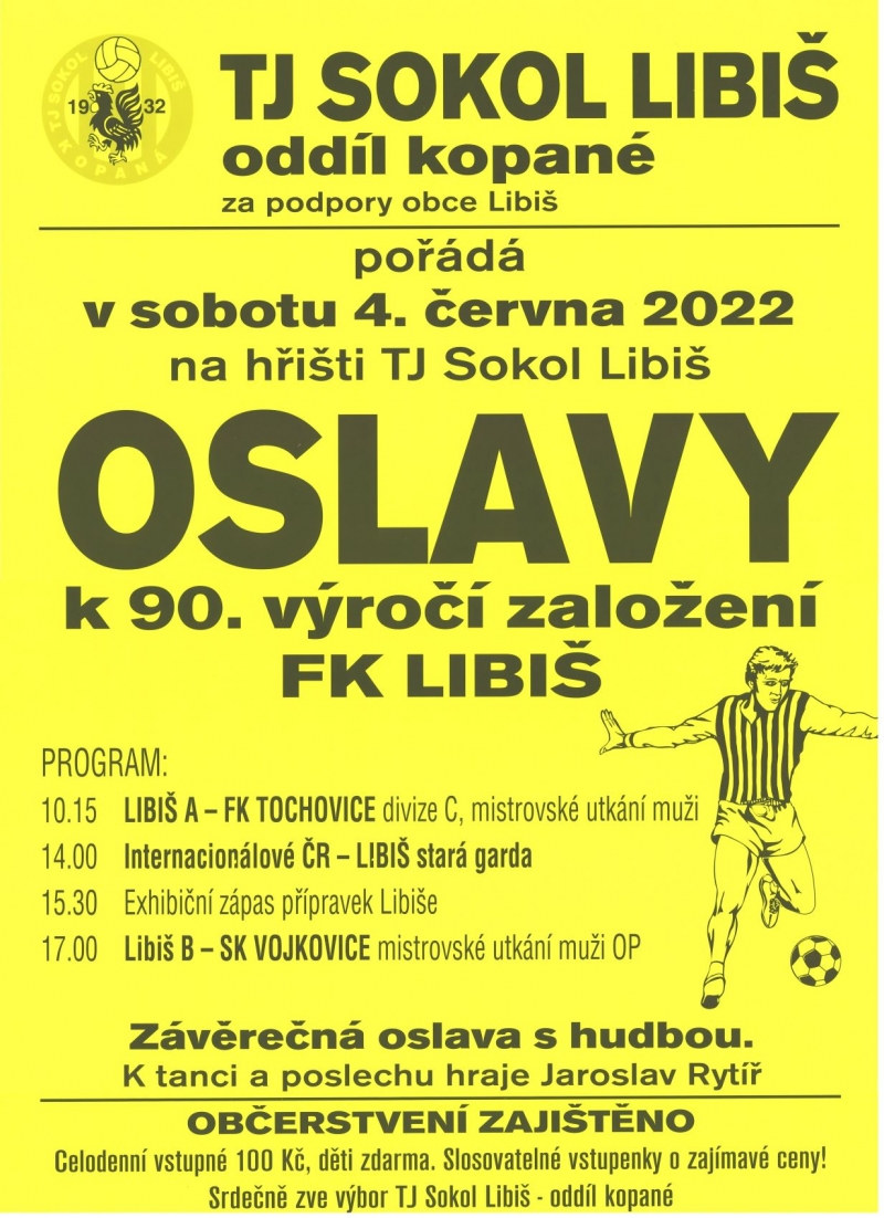 90. let fotbalu Libiš
